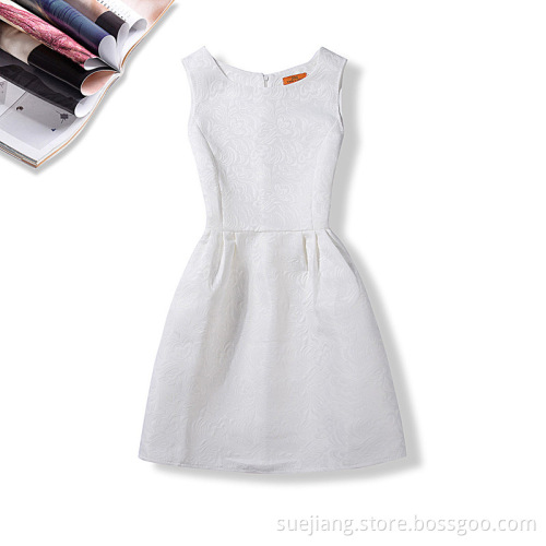 Sleeveless Vintage Dress Little Black Dress For Lady